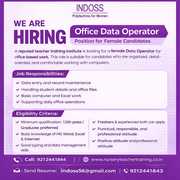 Office Data Operator Position for Female. Candidates.